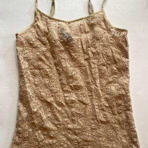 Elegant Lace Tan Women's Top